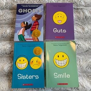 Collection of Four Graphic Novels for Teens By Author Raina Telgemeier